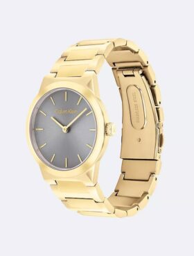 Minimalistyczny zegarek z zintegrowaną bransoletą ogniwową 32 mm