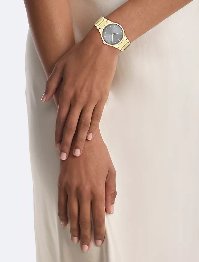 Minimalistyczny zegarek z zintegrowaną bransoletą ogniwową 32 mm Minimalistyczny zegarek z zintegrowaną bransoletą ogniwową 32 mm