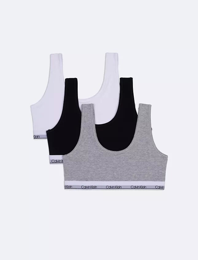 Modern Cotton Bralette dla dziewczynek, zestaw 3 sztuki Modern Cotton Bralette dla dziewczynek, zestaw 3 sztuki