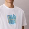 Nowoczesna koszulka z graficznym logo Calvin Klein Nowoczesna koszulka z graficznym logo Calvin Klein