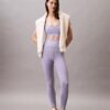 Nowoczesne sportowe legginsy z wysokim stanem i długością 7/8 Nowoczesne sportowe legginsy z wysokim stanem i długością 7/8