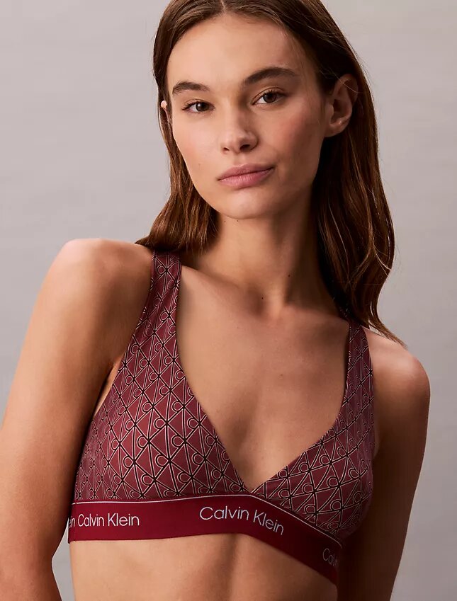 Nowoczesny top bikini z trójkątnymi miseczkami i logo na plecach Nowoczesny top bikini z trójkątnymi miseczkami i logo na plecach