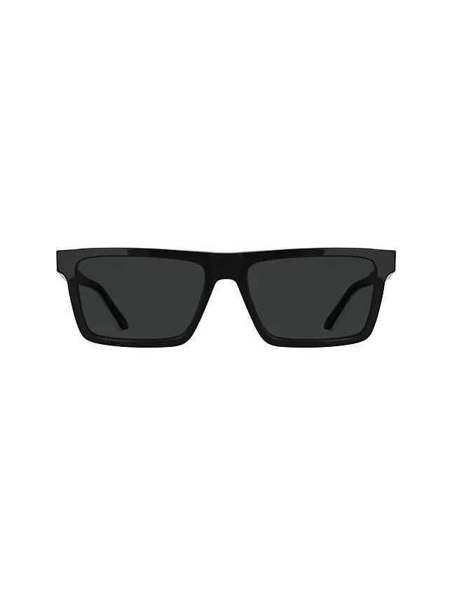 Okulary przeciwsłoneczne z cienkiej acetatu o zmodyfikowanym prostokątnym kształcie Okulary przeciwsłoneczne z cienkiej acetatu o zmodyfikowanym prostokątnym kształcie