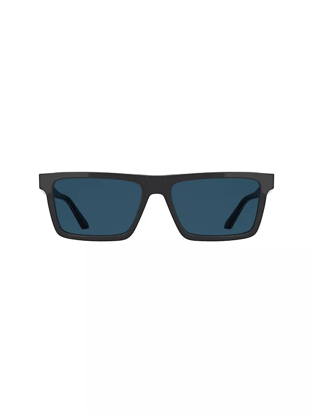 Okulary przeciwsłoneczne z cienkiej acetatu o zmodyfikowanym prostokątnym kształcie Okulary przeciwsłoneczne z cienkiej acetatu o zmodyfikowanym prostokątnym kształcie