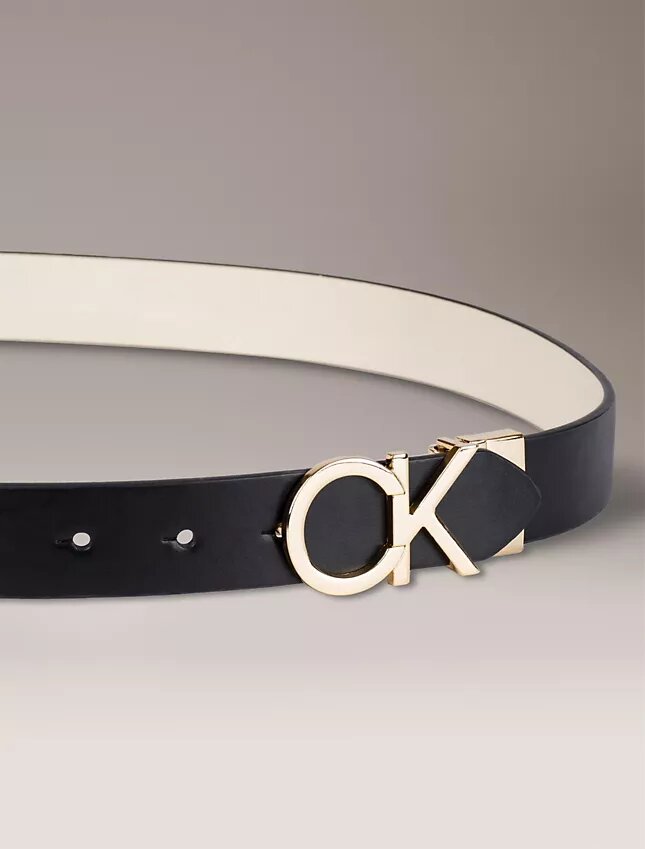 Pasek dwustronny z plakietką z logo Monogram Pasek dwustronny z plakietką z logo Monogram