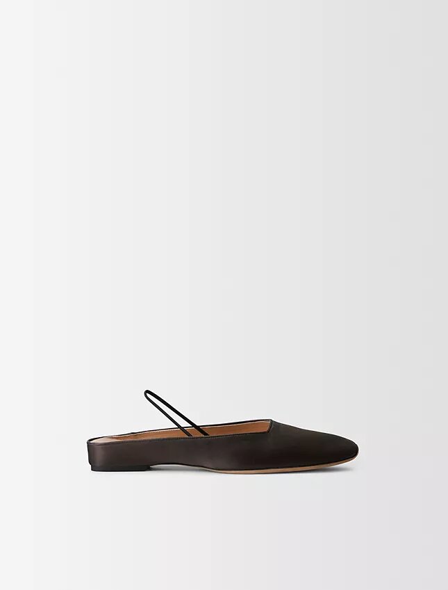 Płaskie buty z satyny jedwabnej Lana Płaskie buty z satyny jedwabnej Lana