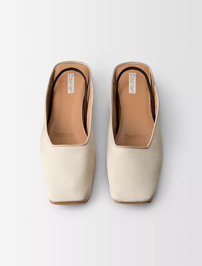 Płaskie buty z satyny jedwabnej Lana Płaskie buty z satyny jedwabnej Lana