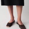 Płaskie buty z satyny jedwabnej Lana Płaskie buty z satyny jedwabnej Lana