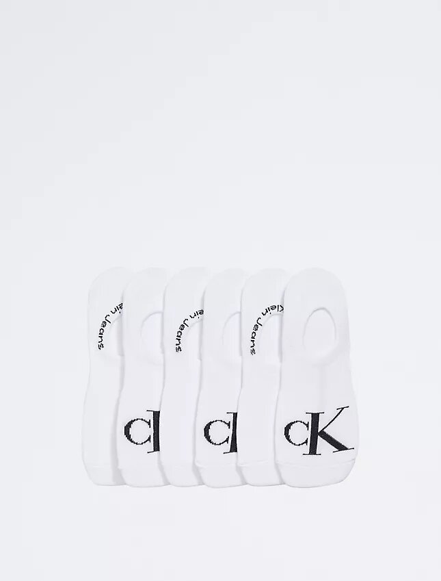 Płaskie skarpetki z monogramem, 6 sztuk Płaskie skarpetki z monogramem, 6 sztuk