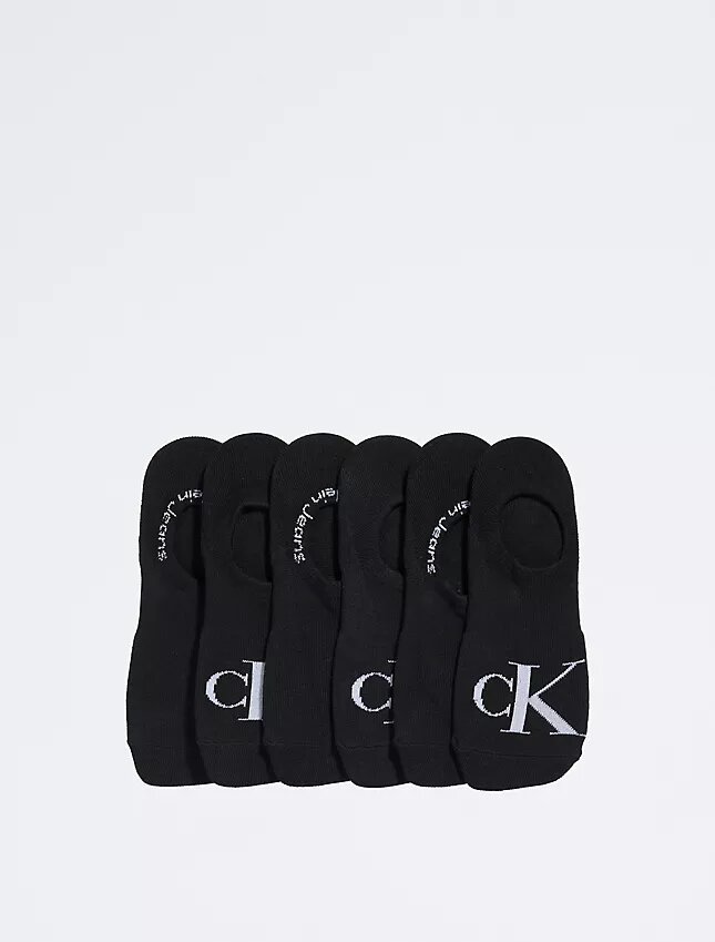 Płaskie skarpetki z monogramem, 6 sztuk Płaskie skarpetki z monogramem, 6 sztuk