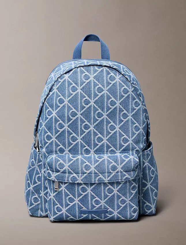 Plecak Denim z logo na całej powierzchni Plecak Denim z logo na całej powierzchni