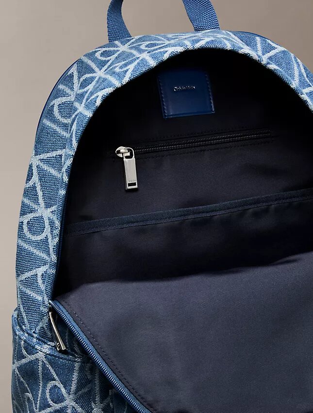 Plecak Denim z logo na całej powierzchni Plecak Denim z logo na całej powierzchni