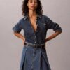 Plisowana mini spódniczka Denim Plisowana mini spódniczka Denim