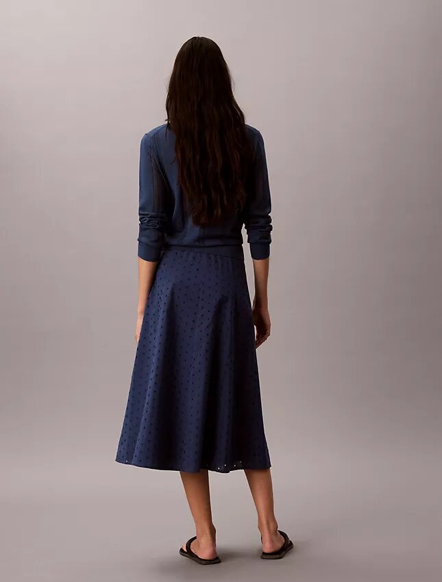 Spódnica midi z haftem Spódnica midi z haftem