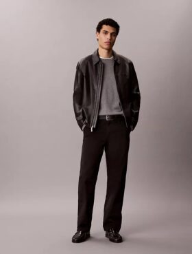 Spodnie chino z bawełny Cotton Stretch 90S o prostym kroju