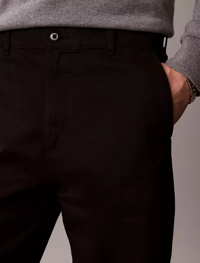 Spodnie chino z bawełny Cotton Stretch 90S o prostym kroju Spodnie chino z bawełny Cotton Stretch 90S o prostym kroju