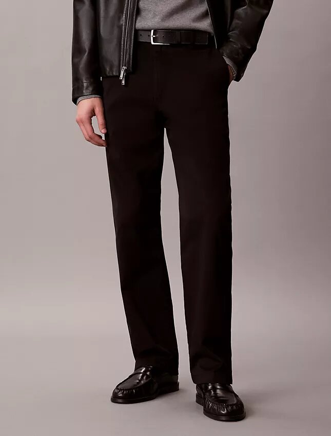 Spodnie chino z bawełny Cotton Stretch 90S o prostym kroju Spodnie chino z bawełny Cotton Stretch 90S o prostym kroju