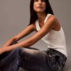Spodnie Denim z nadrukiem w stylu dżinsowym Spodnie Denim z nadrukiem w stylu dżinsowym