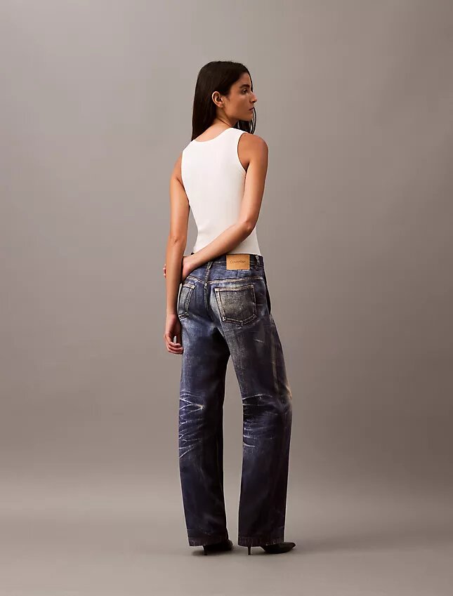 Spodnie Denim z nadrukiem w stylu dżinsowym Spodnie Denim z nadrukiem w stylu dżinsowym