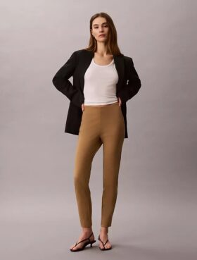 Spodnie Ponte o wąskim kroju Spodnie Ponte o wąskim kroju