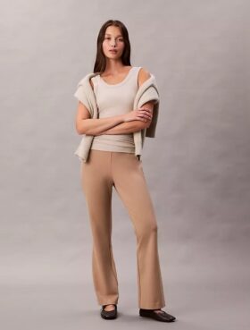 Spodnie Ponte Slim Flared