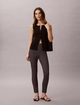 Spodnie skinny z nadrukiem Ponte Spodnie skinny z nadrukiem Ponte