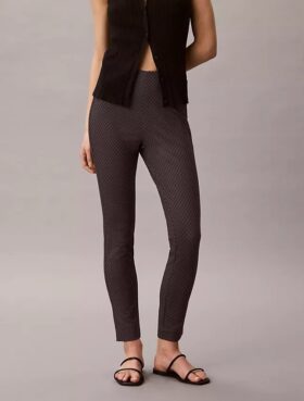 Spodnie skinny z nadrukiem Ponte Spodnie skinny z nadrukiem Ponte