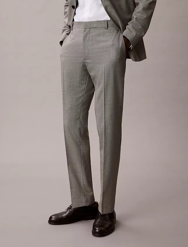 Spodnie slim fit w pepitkę Spodnie slim fit w pepitkę