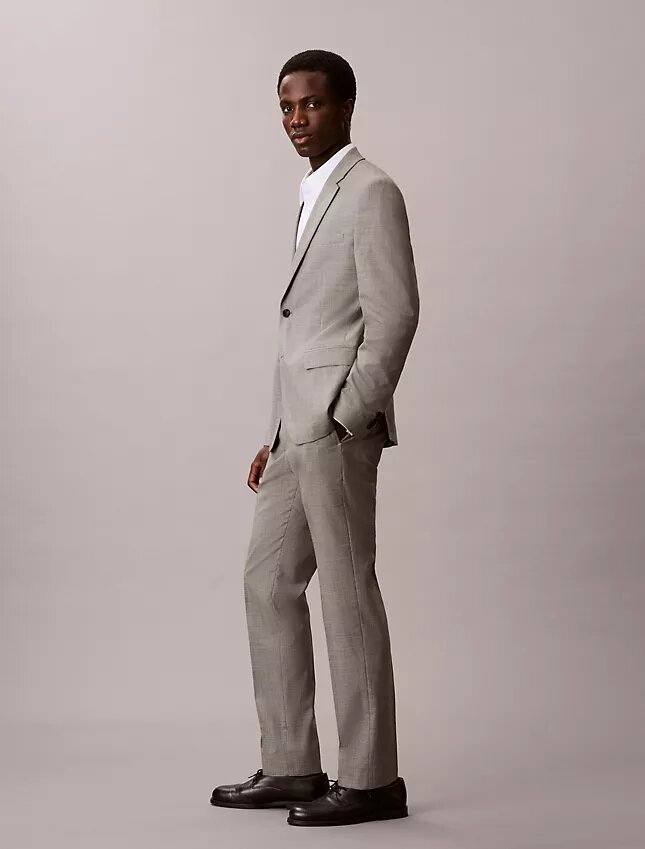 Spodnie slim fit w pepitkę Spodnie slim fit w pepitkę