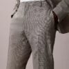 Spodnie slim fit w pepitkę Spodnie slim fit w pepitkę