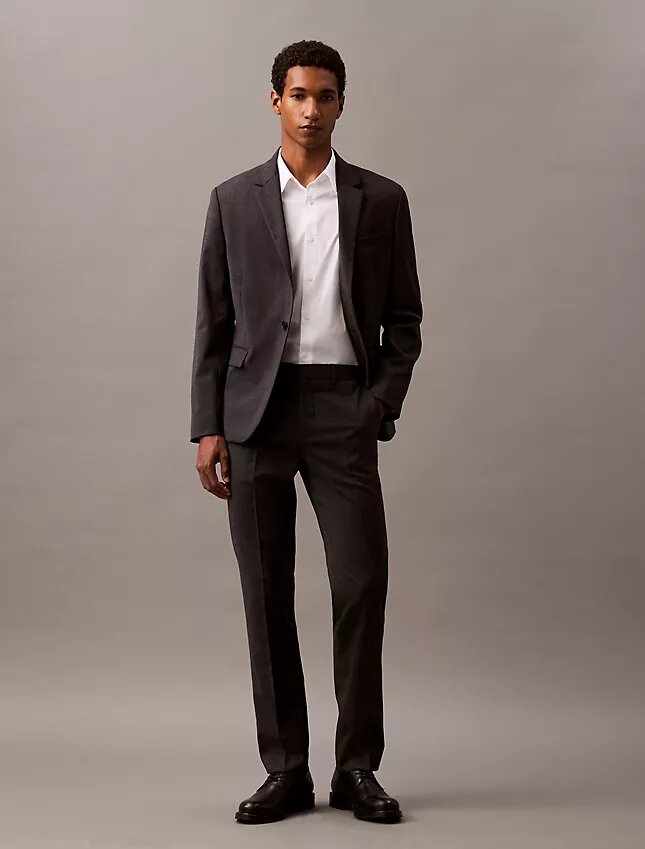 Spodnie slim fit z mieszanki wełny Spodnie slim fit z mieszanki wełny