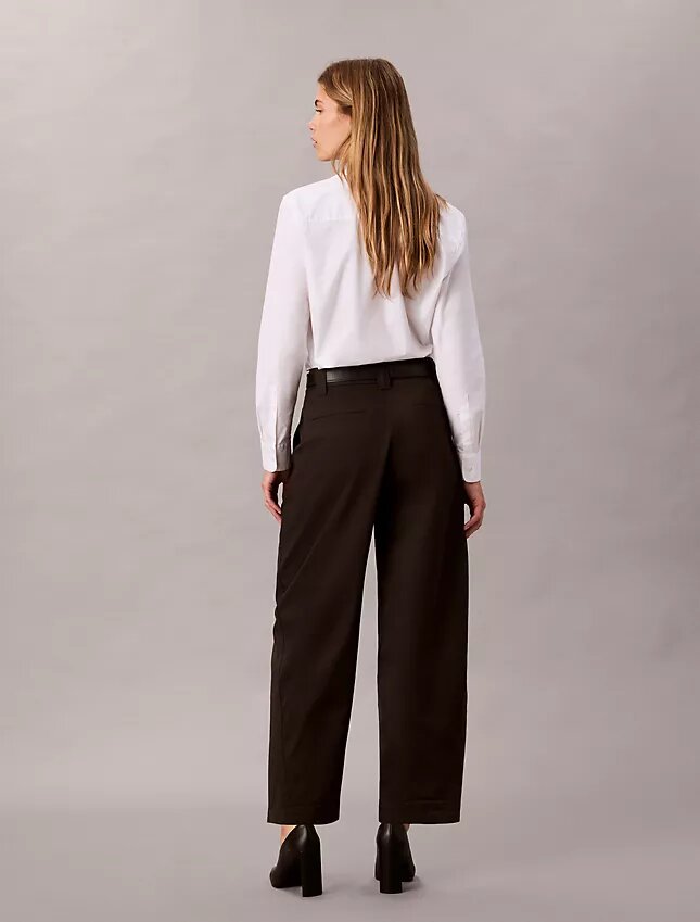 Spodnie z bawełnianego twillu Cotton Stretch z elastycznym pasem Spodnie z bawełnianego twillu Cotton Stretch z elastycznym pasem