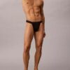 Stringi z koronki z mikrofibry Thong