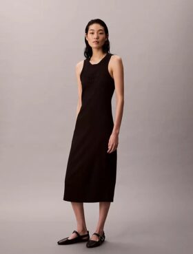 Sukienka bez rękawów z logo Calvin Klein