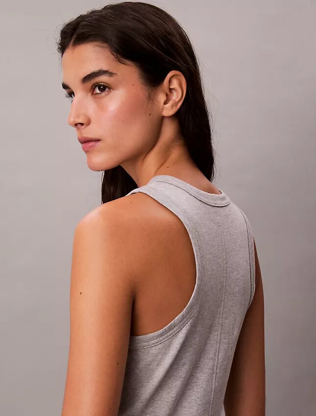 Sukienka bez rękawów z logo Calvin Klein Sukienka bez rękawów z logo Calvin Klein