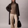 Sweter bez rękawów z prążkowanym wykończeniem Sweter bez rękawów z prążkowanym wykończeniem