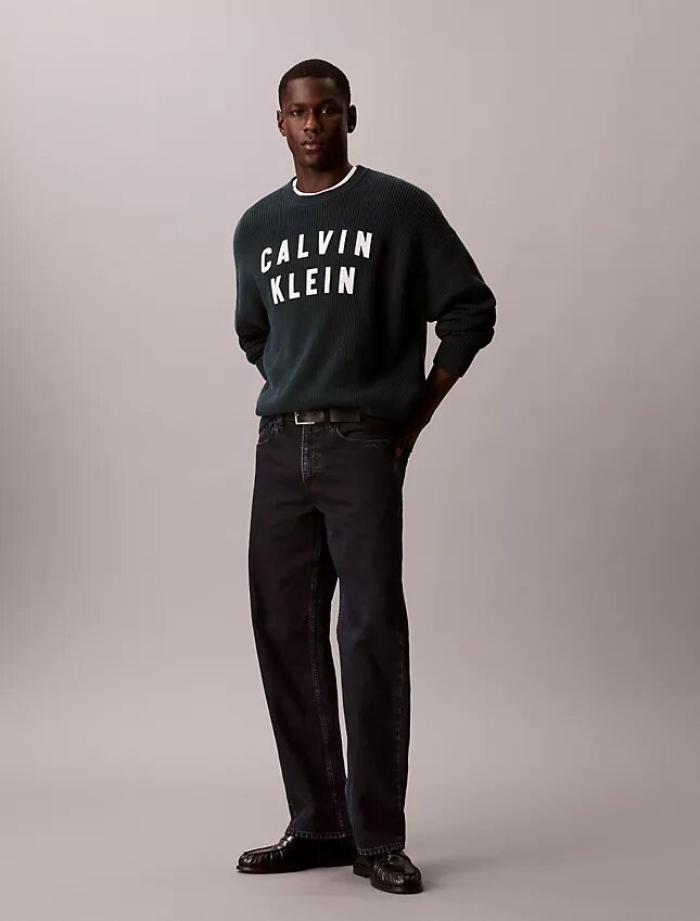Sweter o luźnym kroju z nadrukiem logo Varsity Sweter o luźnym kroju z nadrukiem logo Varsity