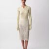 Sweter polo Amber z prążkowanym wzorem Sweter polo Amber z prążkowanym wzorem
