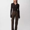 Sweter polo Amber z prążkowanym wzorem Sweter polo Amber z prążkowanym wzorem