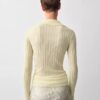 Sweter polo Amber z prążkowanym wzorem Sweter polo Amber z prążkowanym wzorem