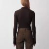 Sweter polo Amber z prążkowanym wzorem Sweter polo Amber z prążkowanym wzorem