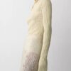 Sweter polo Amber z prążkowanym wzorem Sweter polo Amber z prążkowanym wzorem