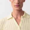 Sweter polo Amber z prążkowanym wzorem Sweter polo Amber z prążkowanym wzorem