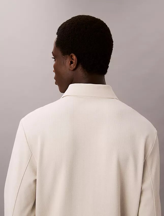 Sweter polo z żakardu o luźnym kroju Sweter polo z żakardu o luźnym kroju