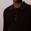 Sweter polo z bawełny waflowej Sweter polo z bawełny waflowej