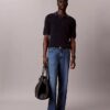 Sweter polo z bawełny waflowej Sweter polo z bawełny waflowej