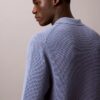 Sweter polo z bawełny waflowej Sweter polo z bawełny waflowej
