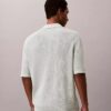 Sweter polo z bawełny waflowej Sweter polo z bawełny waflowej