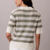 Sweter polo z dzianiny o otwartym splocie Sweter polo z dzianiny o otwartym splocie
