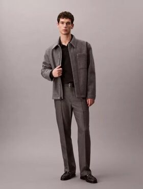 Sweter polo z mieszanki bardzo delikatnej wełny merynosowej